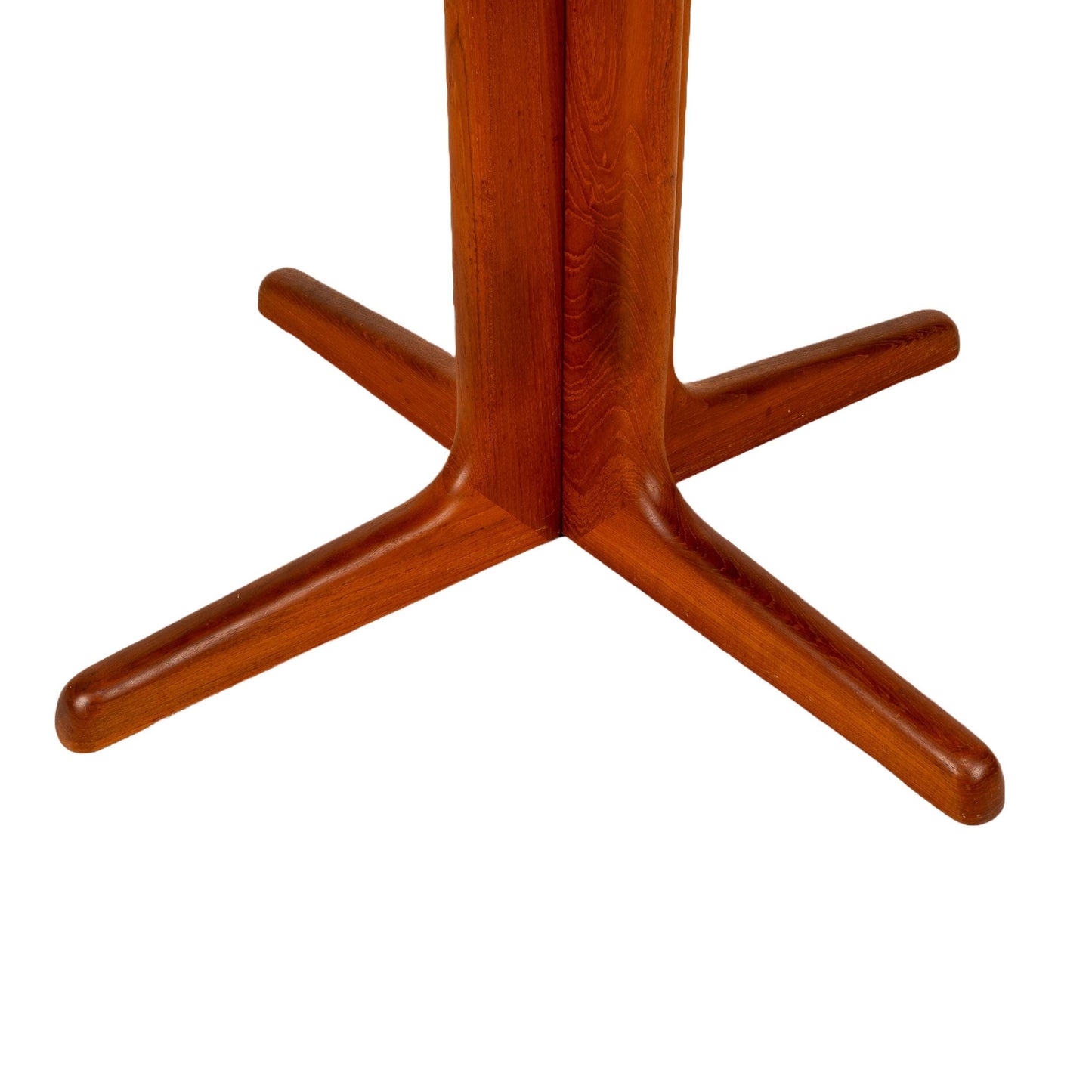 Sun Cabinet Scandinavian Danish Modern Solid Teak Round Dining Table, MCM Mid Century Modern, Clean Line, USA Shipping Available