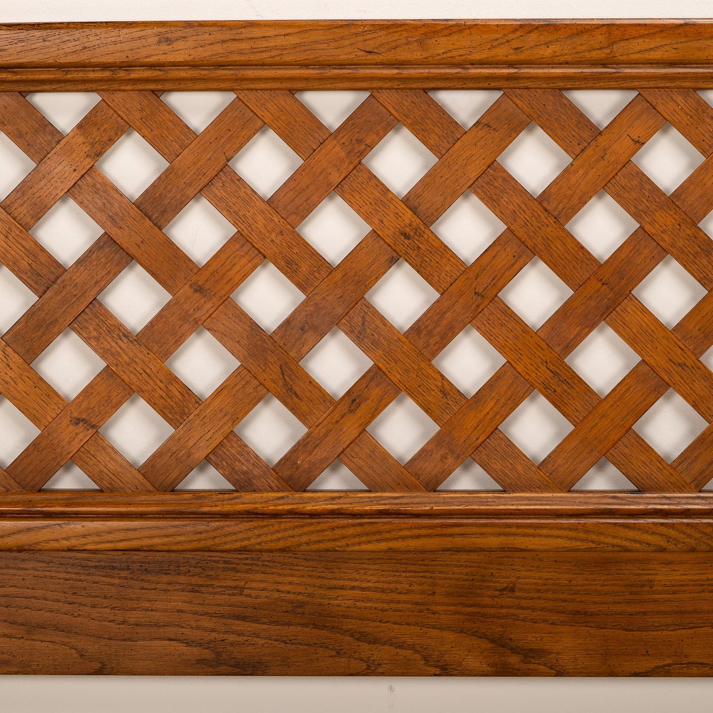 1970s Henredon Artefacts Lattice Mid Century Modern Wood Headboard- Twin - MCM Vintage Retro - Unique Design - Fast USA Shipping Available