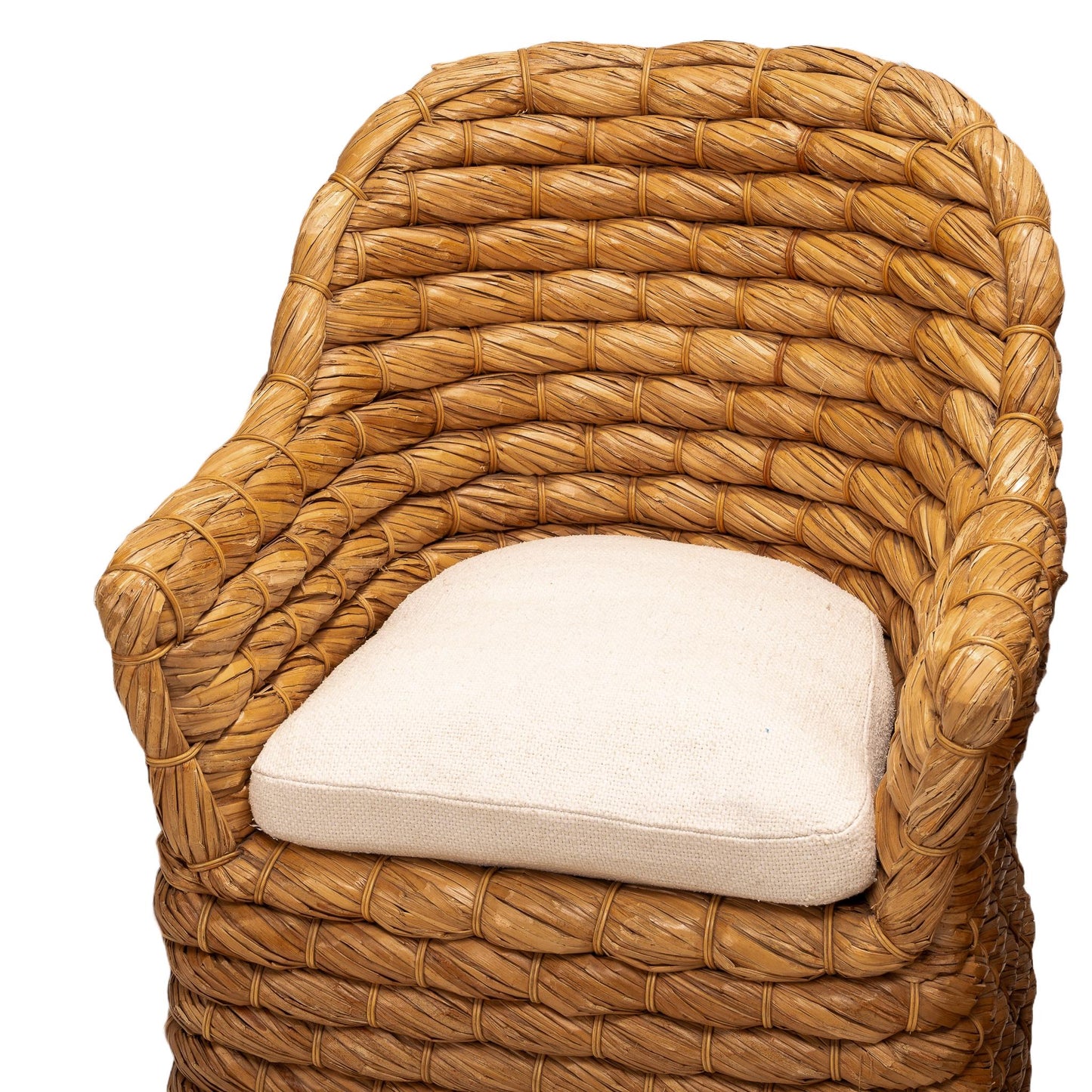 Ralph Lauren Joshua Tree Woven Lampakanay Barrel Back Chairs - A Pair , Boho Chic Unique Statement Pieces, RL Tropical US Shipping Available