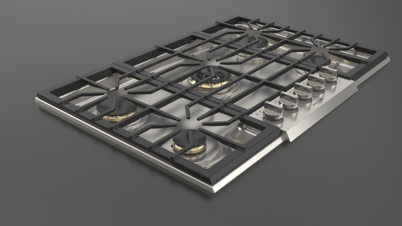 Fulgor Milano F6PGK305S2 30" Sofia Pro Gas Cooktop 5 Brass Burner Italy Free Shipping!