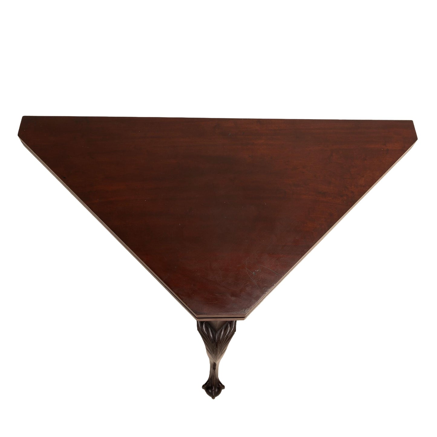 Antique 19th Century Georgian Flip Top Rotating Card Game Table with Ball & Claw Feet Victorian Gaming Table Collectible Furniture Rare Find