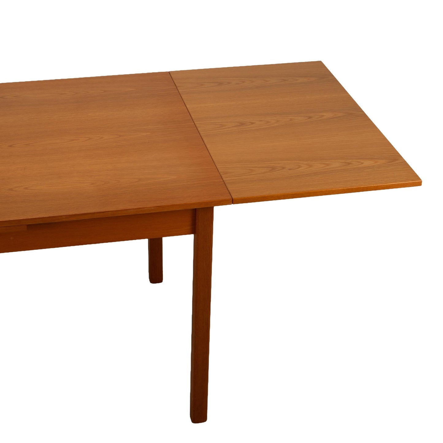 Mid-Century Danish Modern Teak Expanding Dining Table by Brdr. Furbo