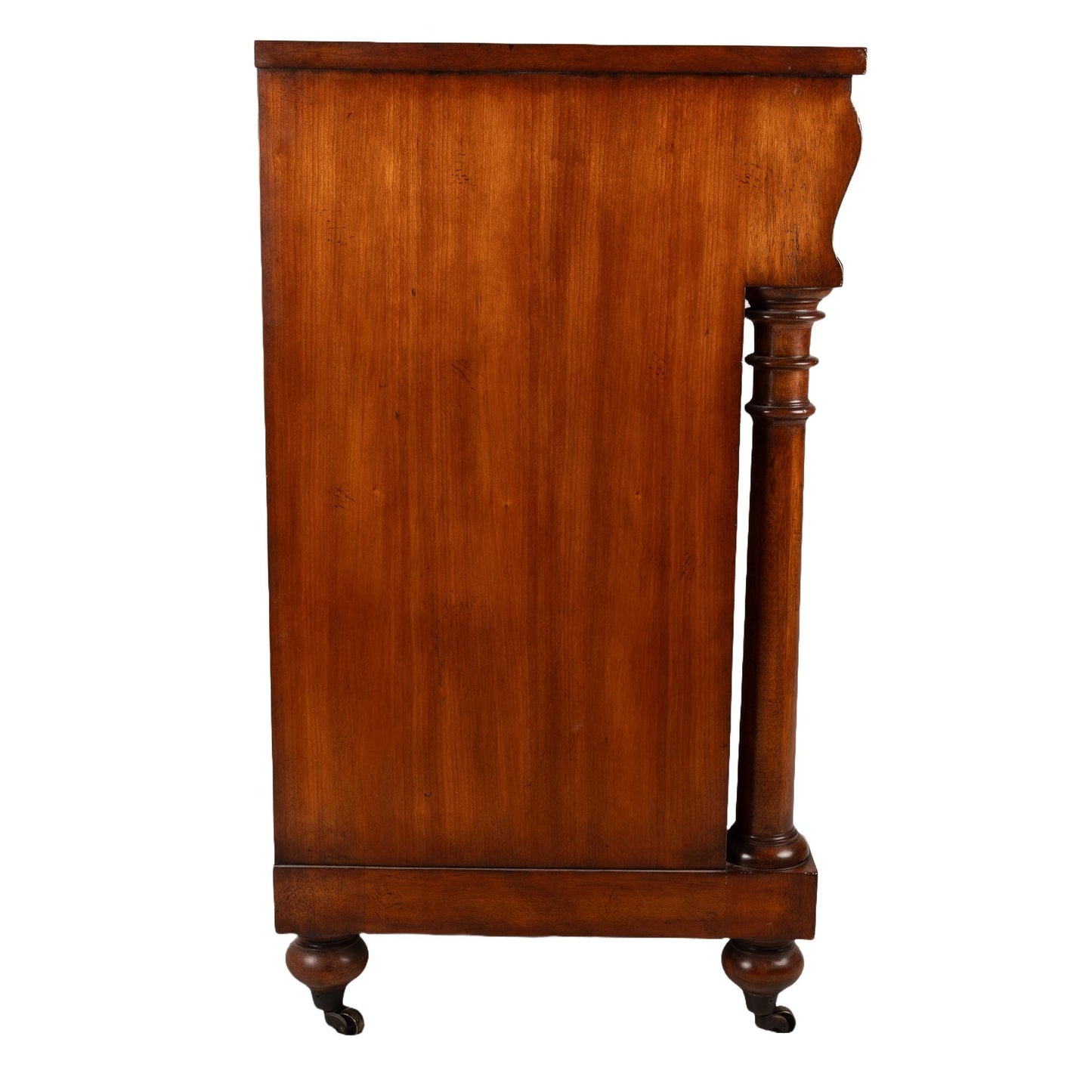 Vintage Large Ralph Lauren American Empire Style Mahogany 5 Drawer Dresser on Casters , RL Lauren