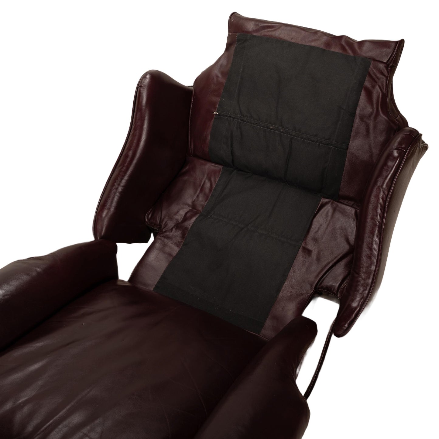 Vintage Barcalounger Recliner Chairs – Burgundy Leather Wingback Pair W/ Nailhead Trim, Traditional Club Style, Comfortable Seating USA Made