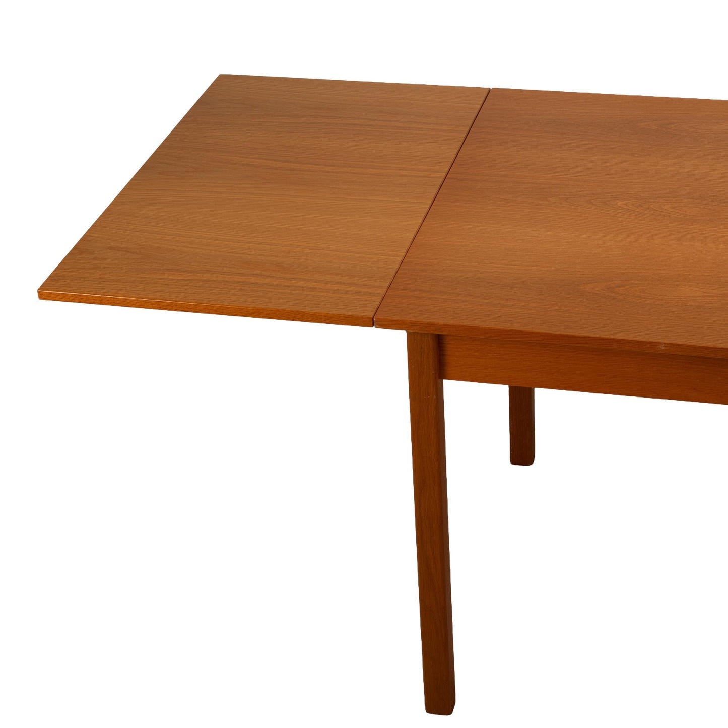 Mid-Century Danish Modern Teak Expanding Dining Table by Brdr. Furbo