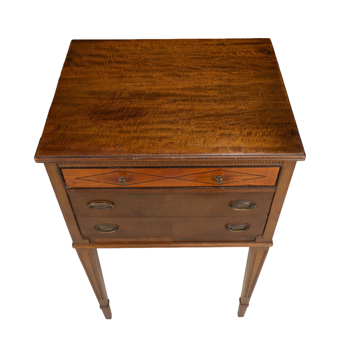 Charles P Limbert Arts & Crafts Oak Jewelry Chest Side Table Felt Lined Drawers