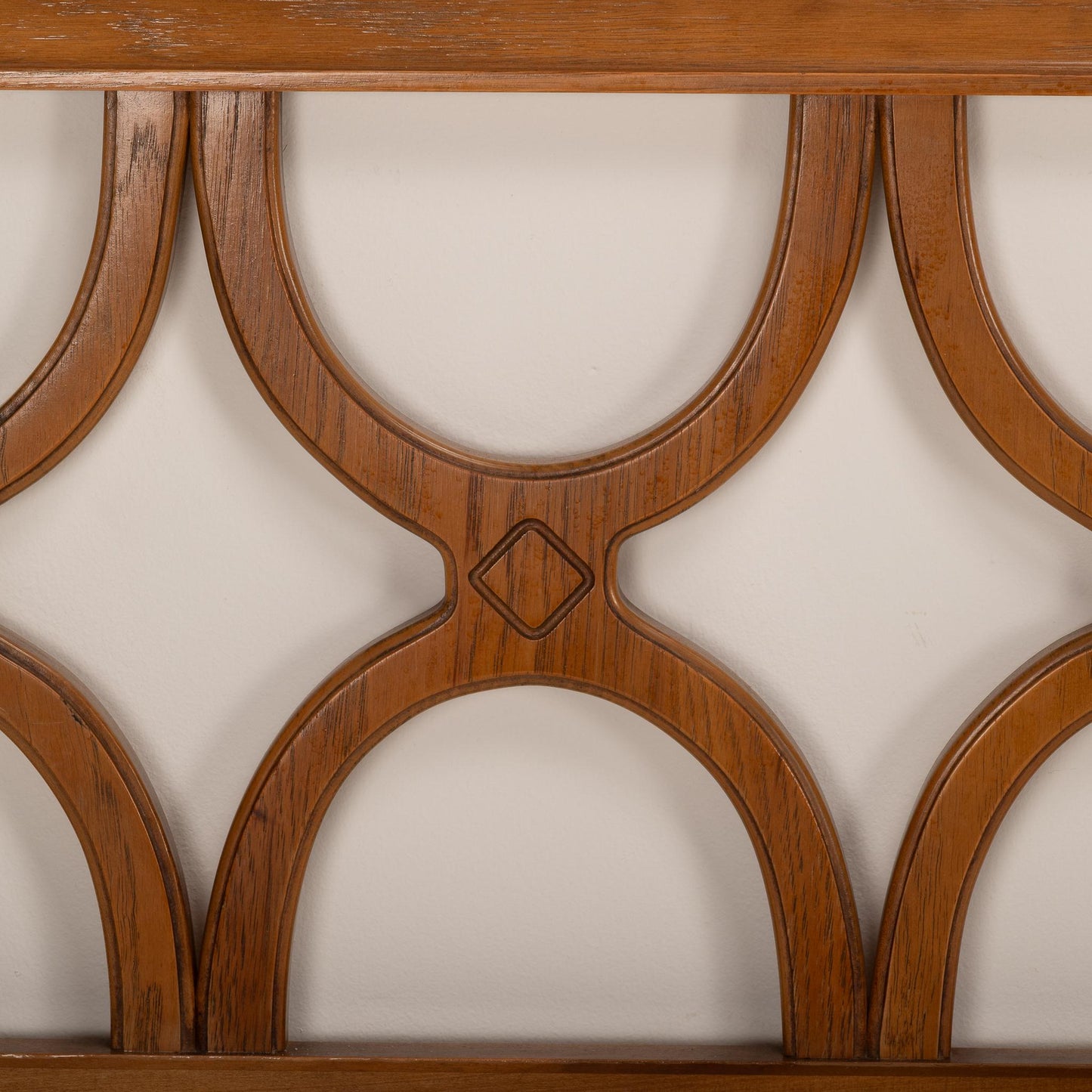 1960s Mid Century Modern Drexel King Headboard - Walnut Finish - Neoclassical - MCM Clean Lines - Vintage Piece - USA Shipping Available