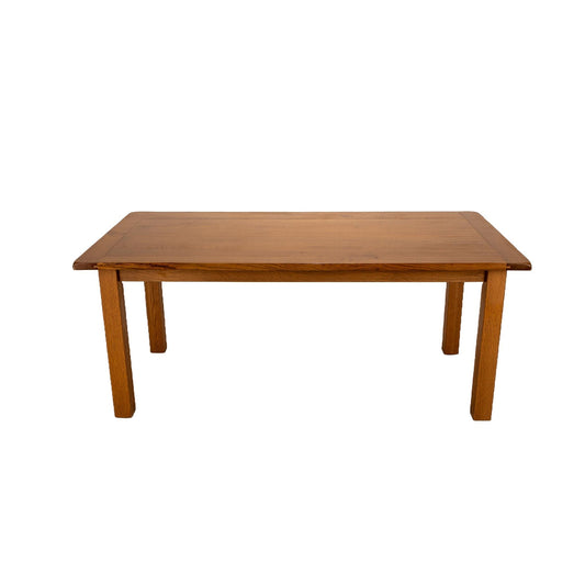 Handmade Arts & Craft Style Farmhouse Dining Table Solid Oak Beautiful Detail Work, Local Amish Craftsmanship 72x36" , Seats 8