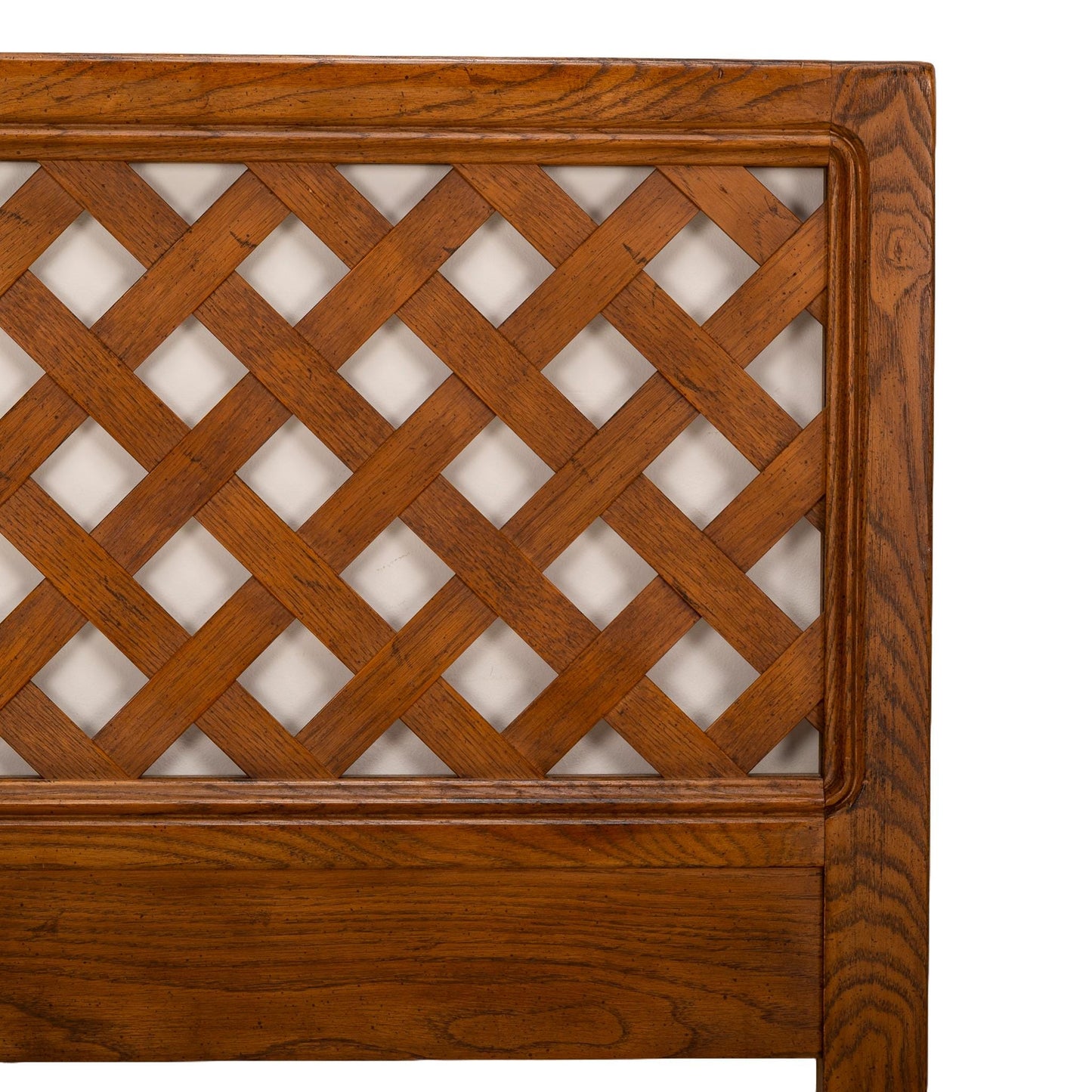 1970s Henredon Artefacts Lattice Mid Century Modern Wood Headboard- Twin - MCM Vintage Retro - Unique Design - Fast USA Shipping Available