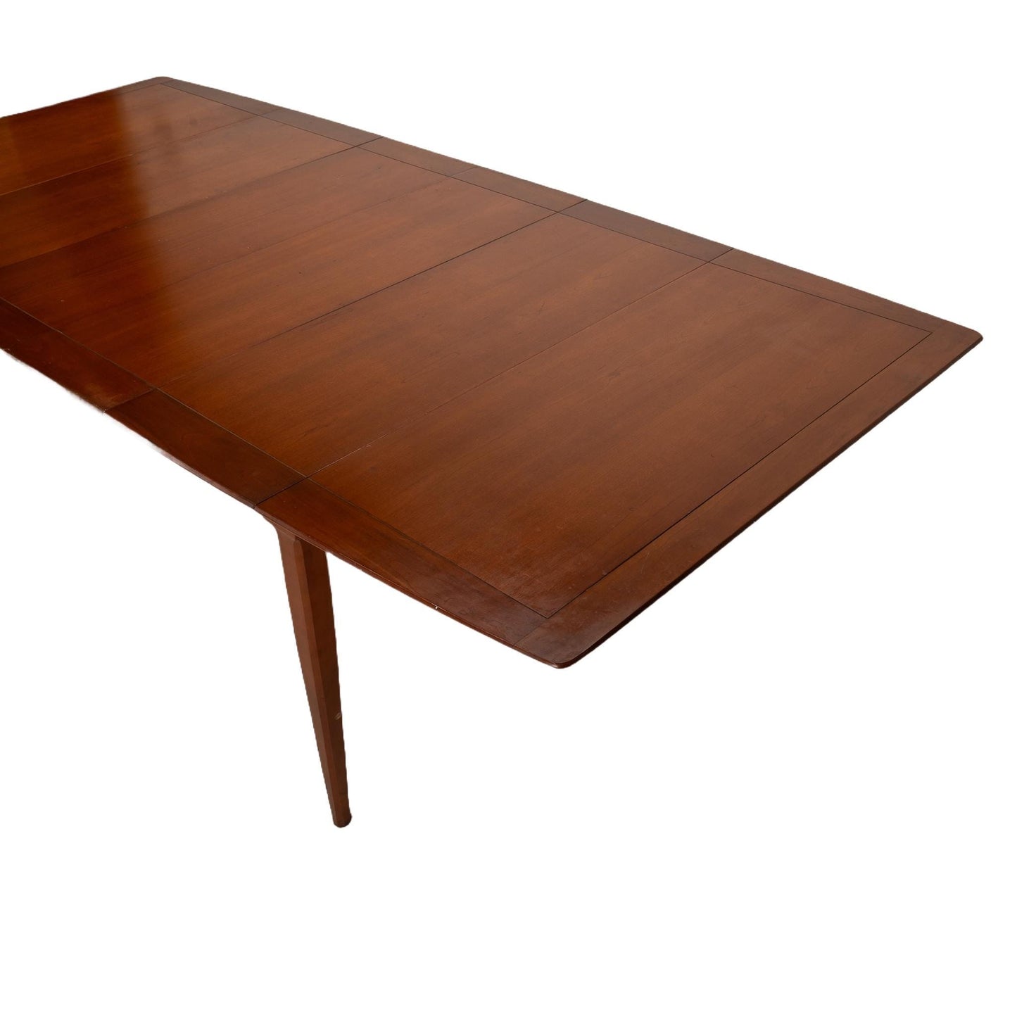 1960s Mid Century Modern Compact Drop Leaf Table W/ Two Additional Leaves - Seats 10 , Great for Small Spaces, MCM Vintage Design
