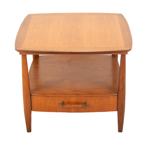 1960s Mid Century Henredon Danish Modern Style Accent Side Table – Vintage MCM End Table, Retro Minimalist Furniture