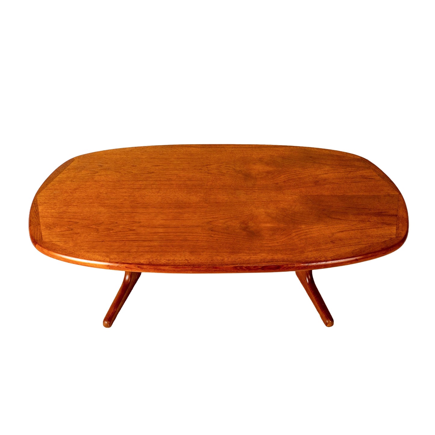 Vintage Solid Teak Danish Modern Coffee Table Nordic Furniture of Ontario MCM