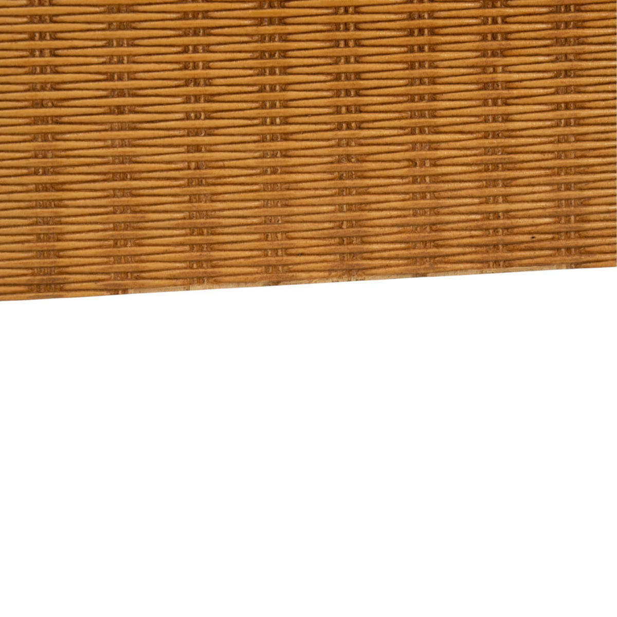 Pair Vintage Twin Rattan Headboards W/ Bamboo Style Wood Trim 40" - Combine for King