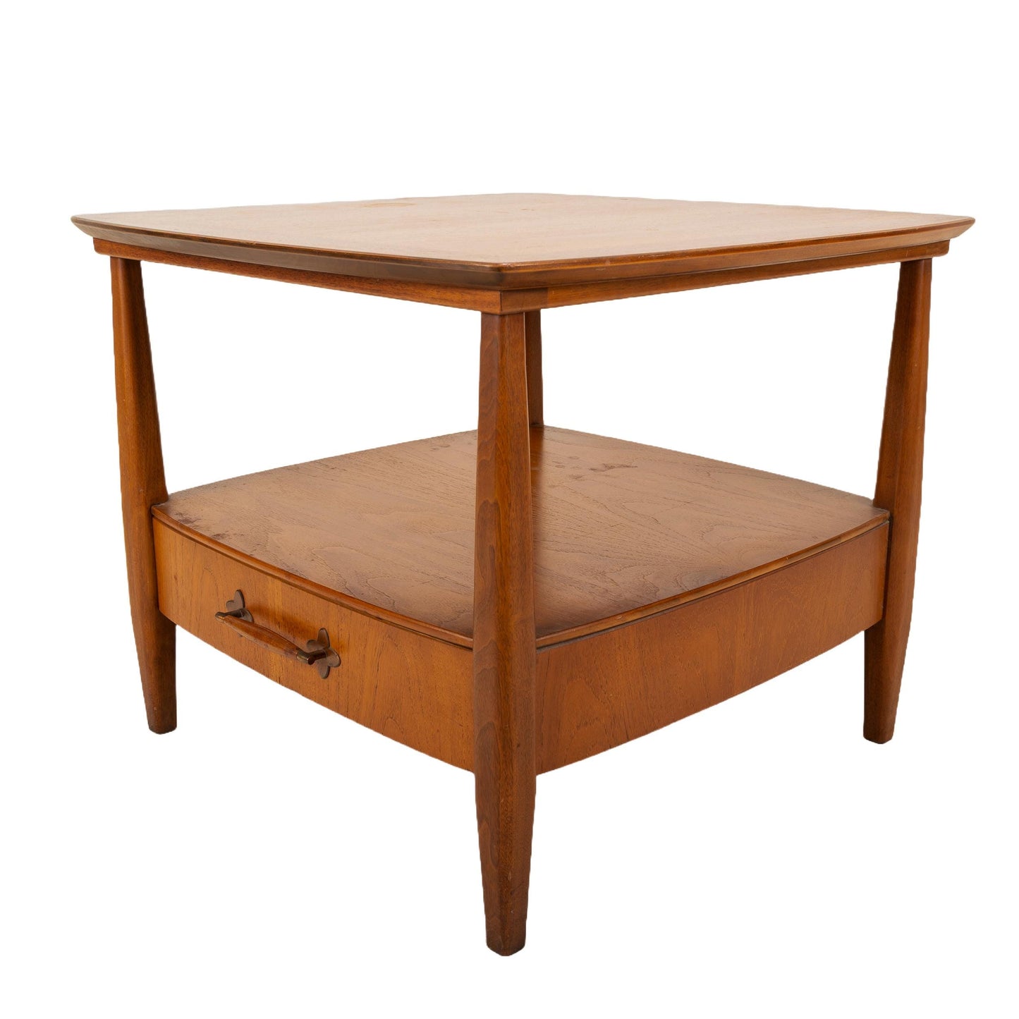 1960s Mid Century Henredon Danish Modern Style Accent Side Table – Vintage MCM End Table, Retro Minimalist Furniture