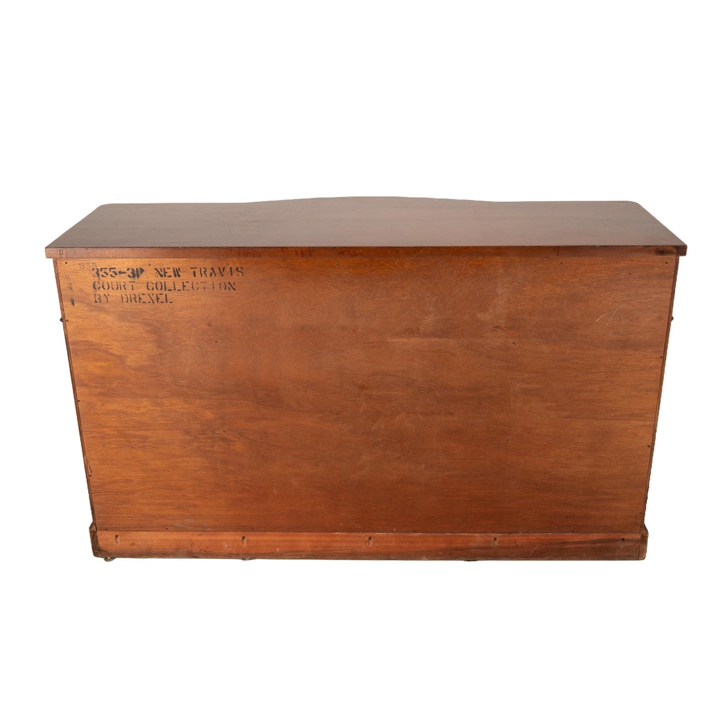 1950s Drexel New Travis Court Collection Mahogany Bow Front Buffet Server Sideboard, Elegant Dining Room Furniture, Classic Piece