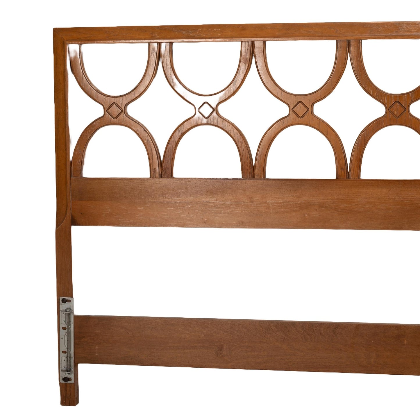 1960s Mid Century Modern Drexel King Headboard - Walnut Finish - Neoclassical - MCM Clean Lines - Vintage Piece - USA Shipping Available
