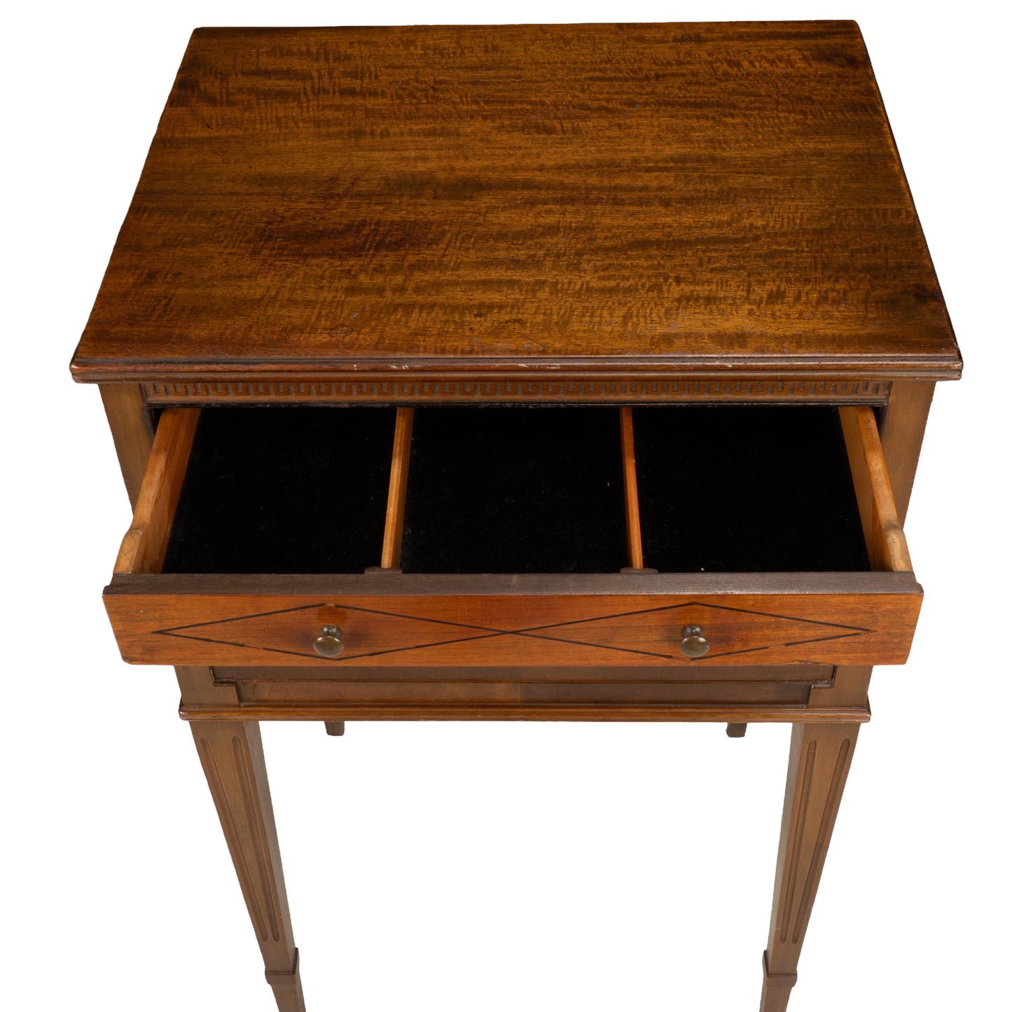 Charles P Limbert Arts & Crafts Oak Jewelry Chest Side Table Felt Lined Drawers