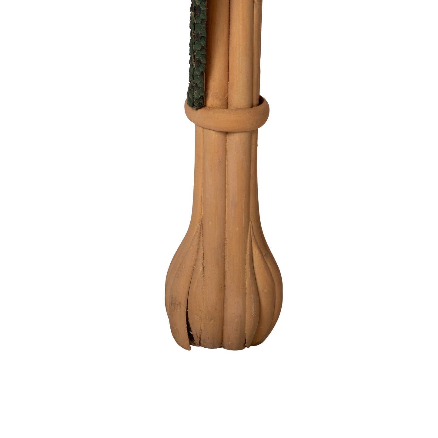 Unique Southwestern Aztec Style Round Wicker Center Table - 36" x 36" x 29"