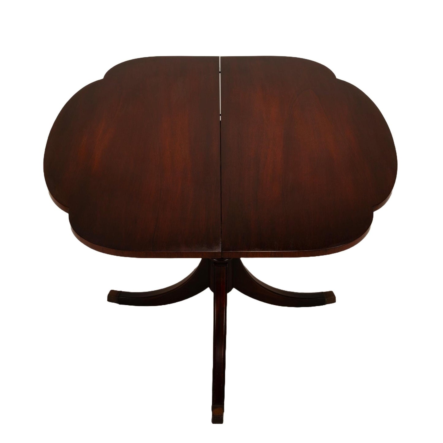 1940s Federal Imperial Style Flip Top Flamed Mahogany Card Game Table - Space Saving Antique Furniture Gorgeous Details USA Shipping Avail