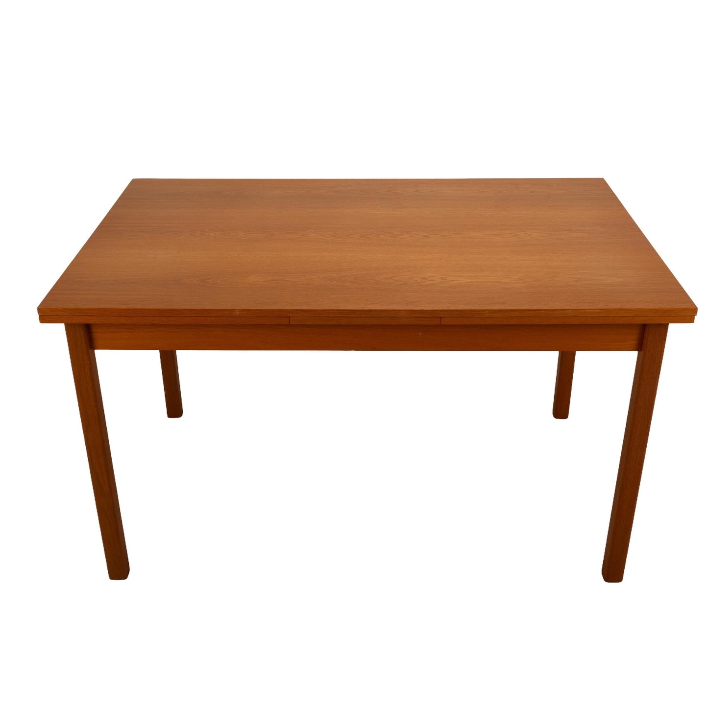 Mid-Century Danish Modern Teak Expanding Dining Table by Brdr. Furbo