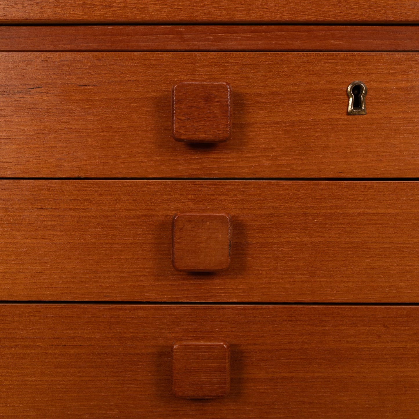 Mid-Century Danish Modern Teak Desk by Domino Møbler – 3-Drawer Design