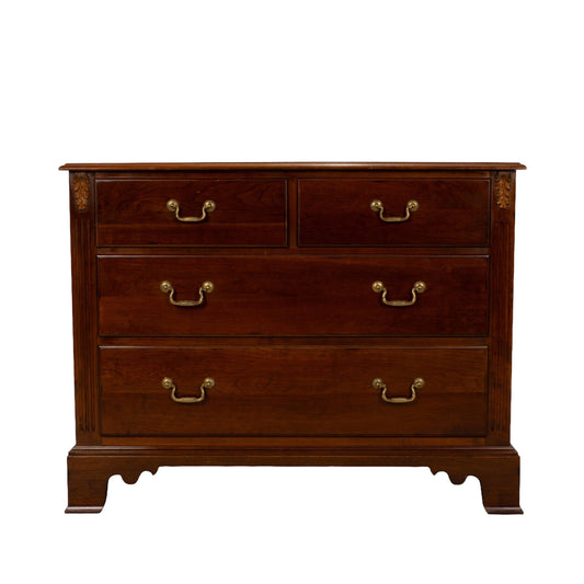 Ethan Allen Regent’s Park Cherry Chest of Drawers Dresser W/ Brass Pulls