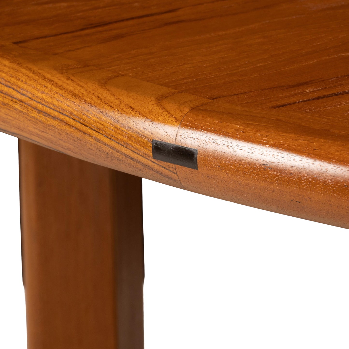 Sun Cabinet Co. Danish Modern Solid Teak Expanding Dining Table Hidden Leaves