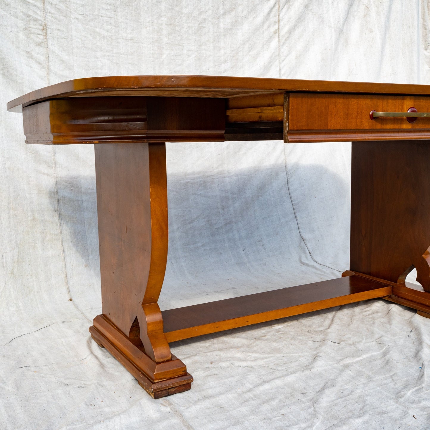 1930s Art Deco Flip Top Console Table | Rustic Vintage Narrow Sofa Table | Oxford Rattan Console Table | Hallway Accent Furniture
