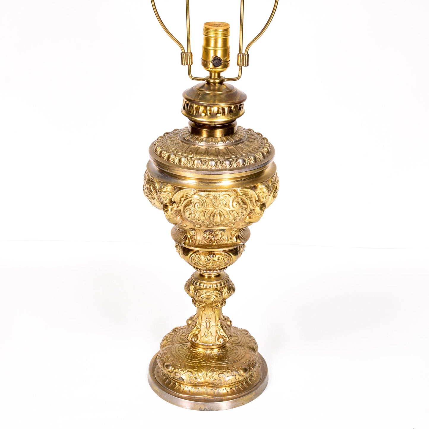 1960s Vintage Converted Brass Oil Lantern Table Lamp Lantern - Free Shipping- Intricate and Elegant Victorian Design!