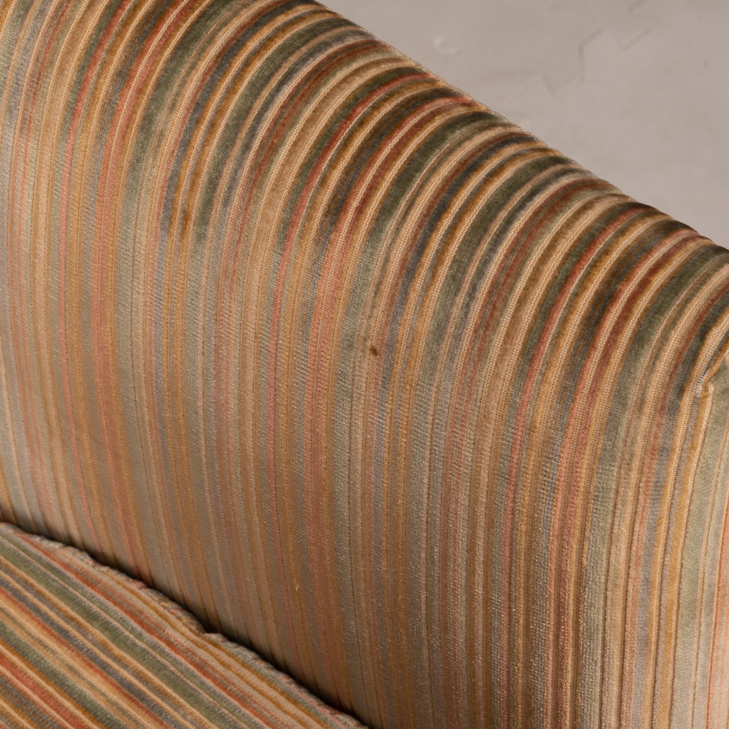 1970s Mid Century Velvet Drexel Wheeled Barrel Lounge Chairs - 70s Swag Chairs - MCM Retro Vintage Statement Piece!