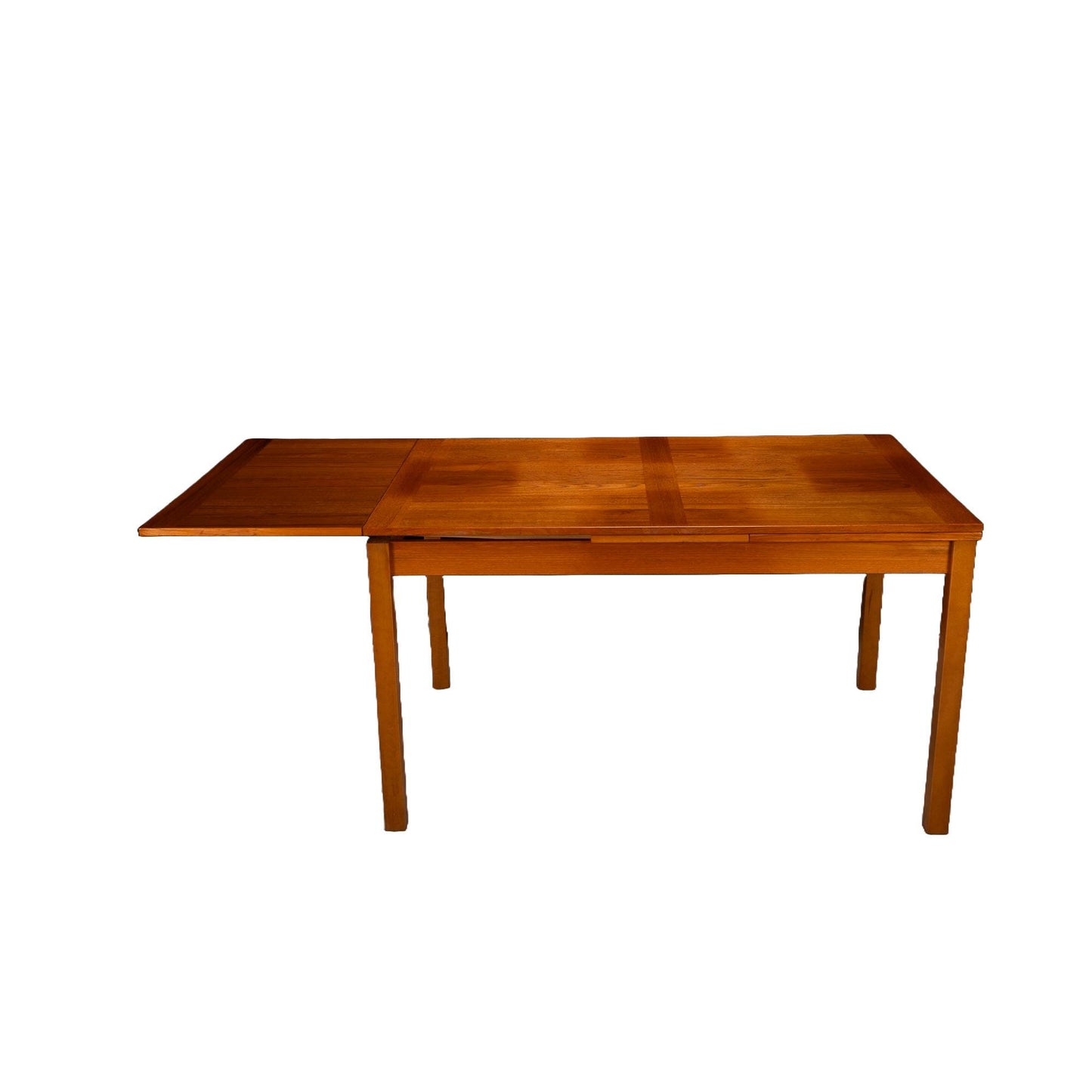 Ansager Mobler Mid-Century Modern Expandable Teak Dining Table - Made in Denmark , Scandinavian Style Small Footprint USA Shipping Available
