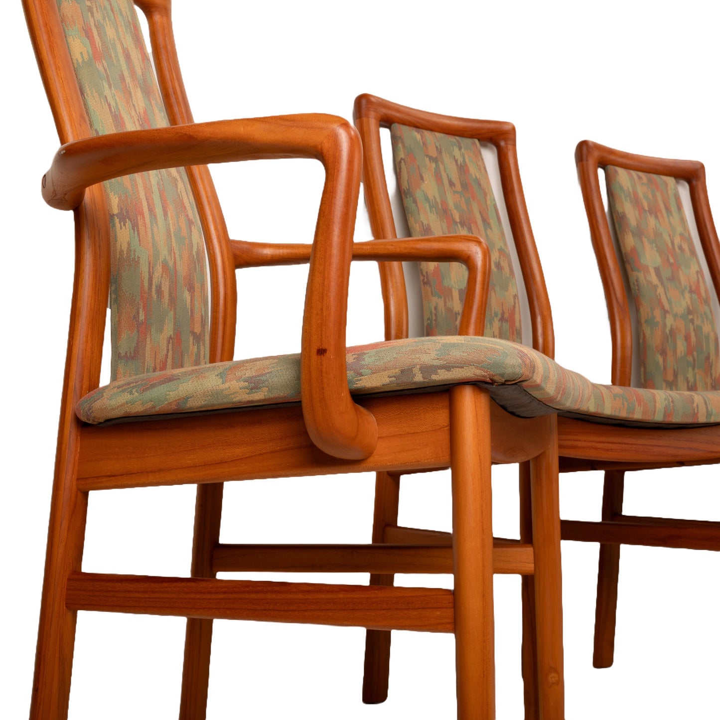 Scandinavian Modern Teak Dining Chairs by Andersen Schou , Denmark - Set of 8 , Danish Modern MCM , Gorgeous Original Design