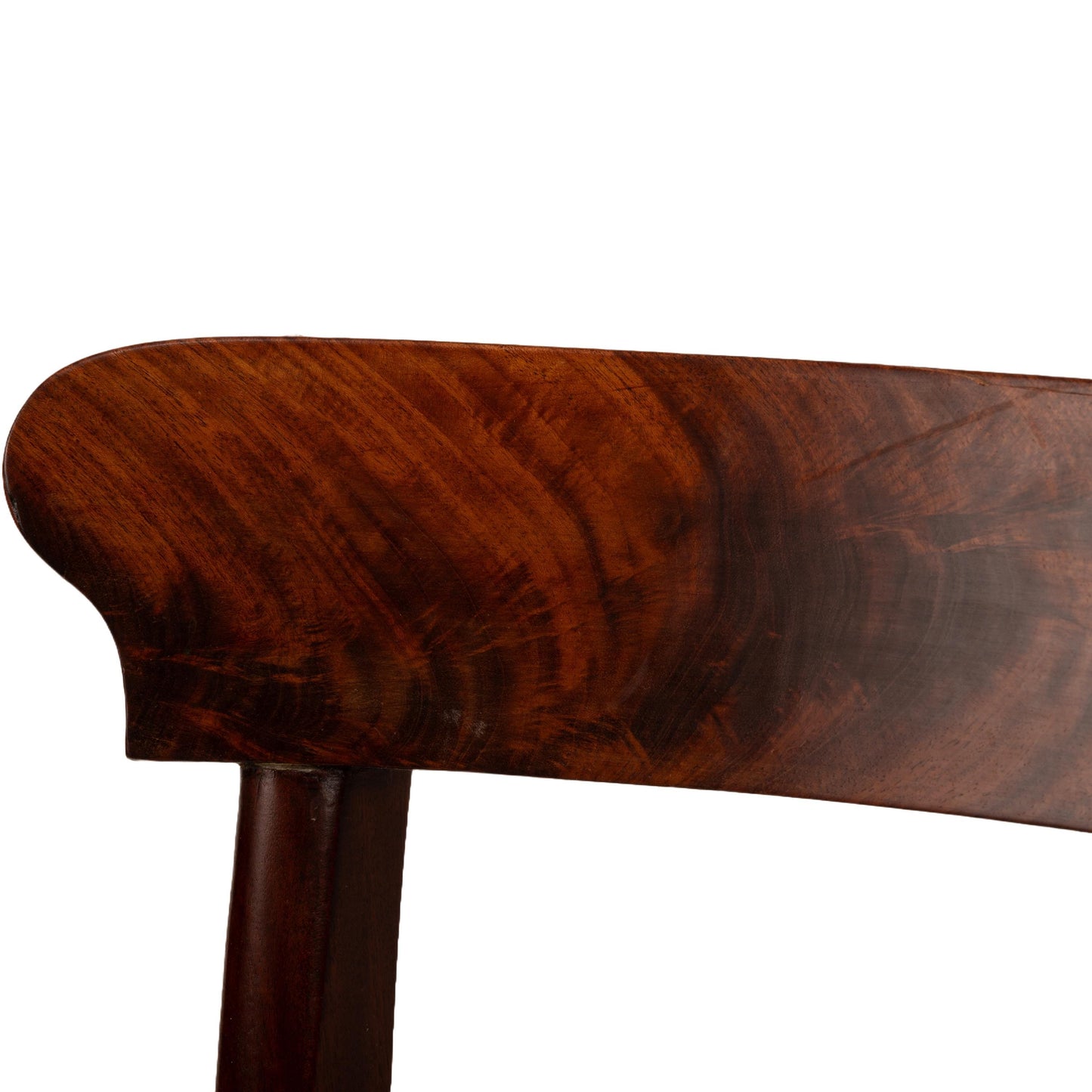 Early 19th Century Antique Federal Flame Mahogany Dining Chairs - a Pair , Early 1800s Craftsmanship, Gorgeous Details