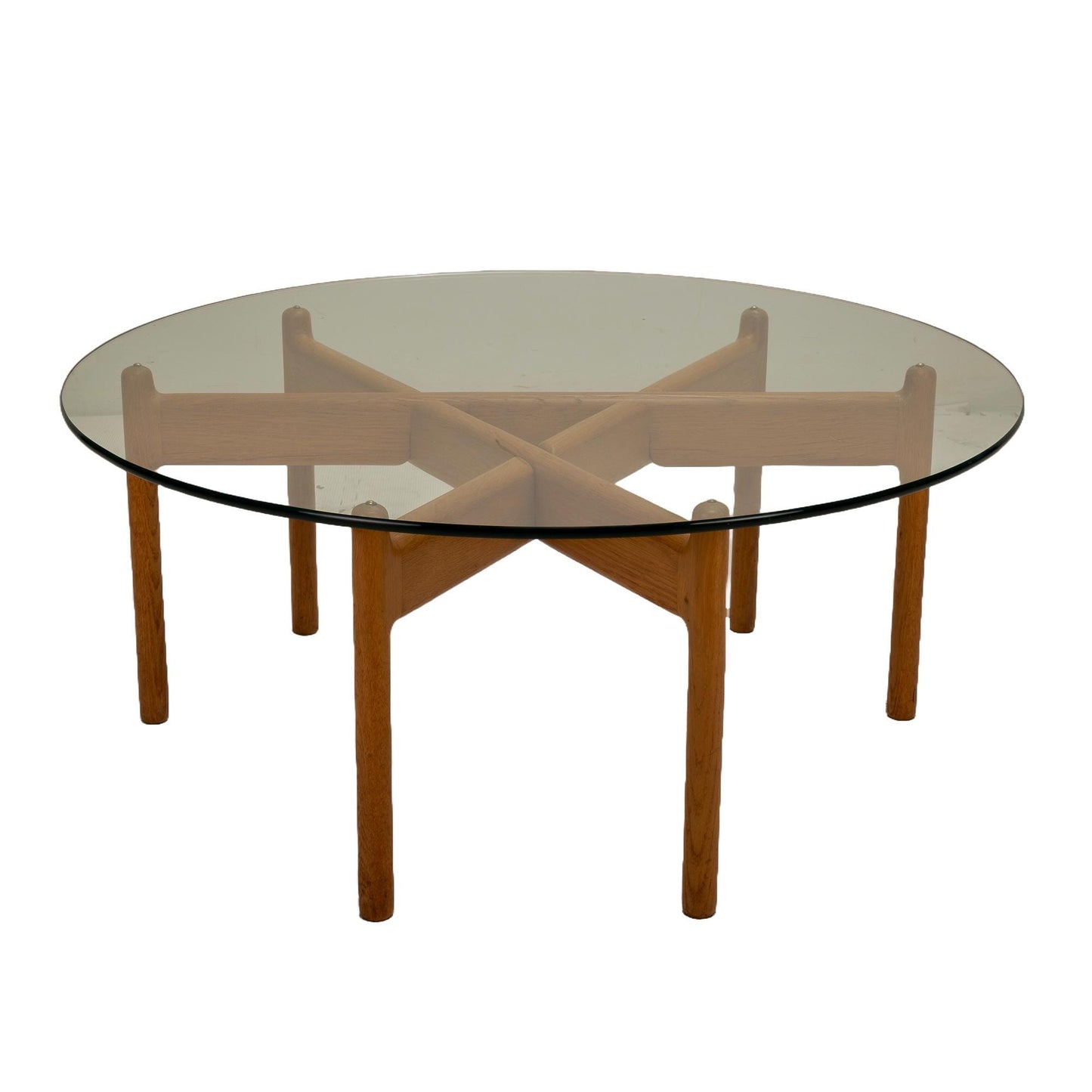 1960s Danish Mid Century Modern Niels Bach Coffee Cocktail Table Denmark , Unique Collapsible Structural Design , Minimalist